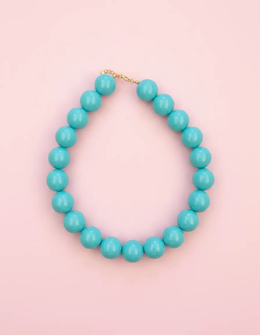 Kralen ketting turquoise