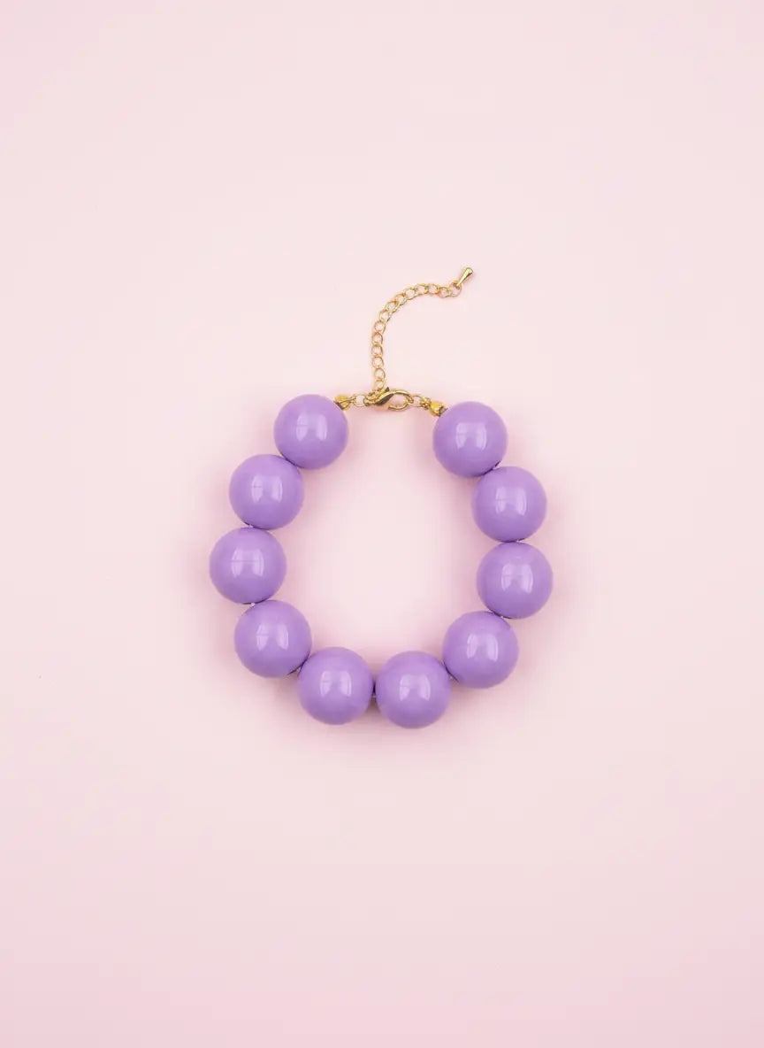 Kralen armband lila