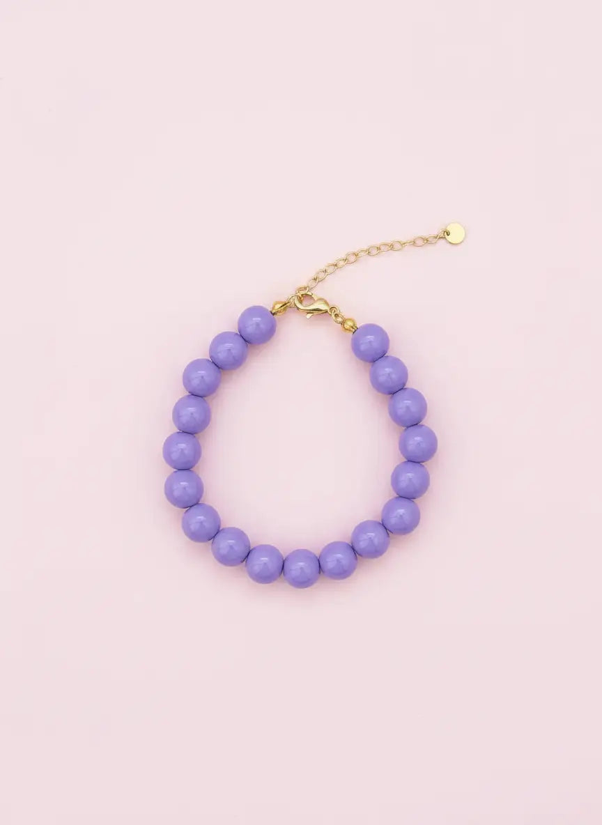 Kleine kralen armband lila