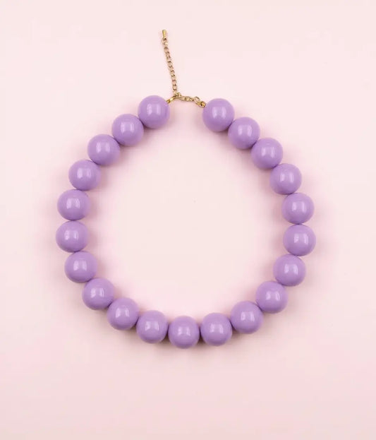 Kralen ketting lila