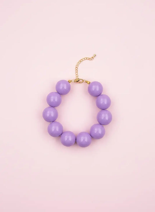 Kralen armband lila