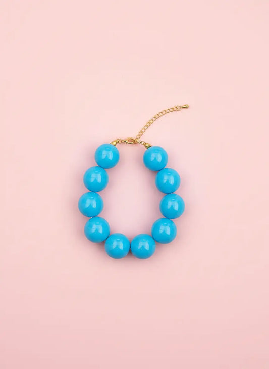 Kralen armband licht blauw