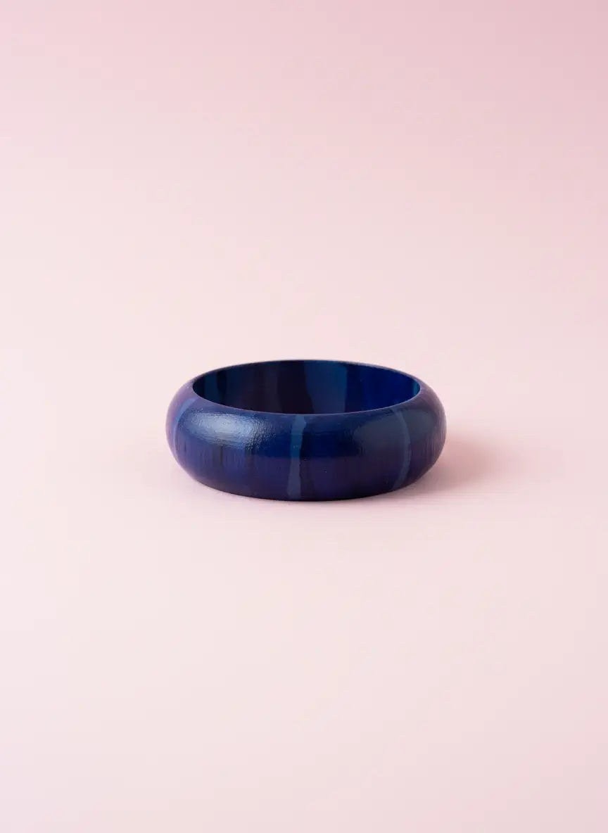 Bangle blauw met strepen