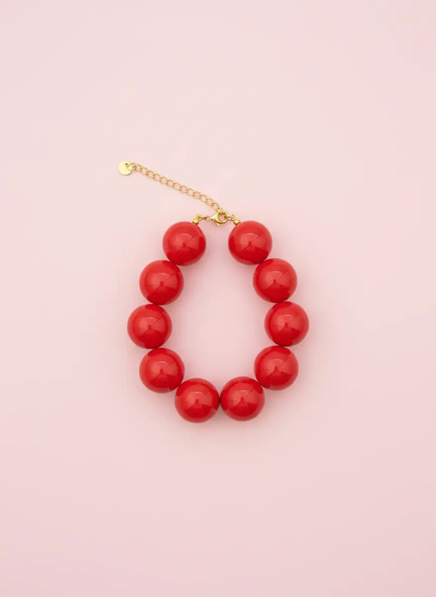 Kralen armband rood