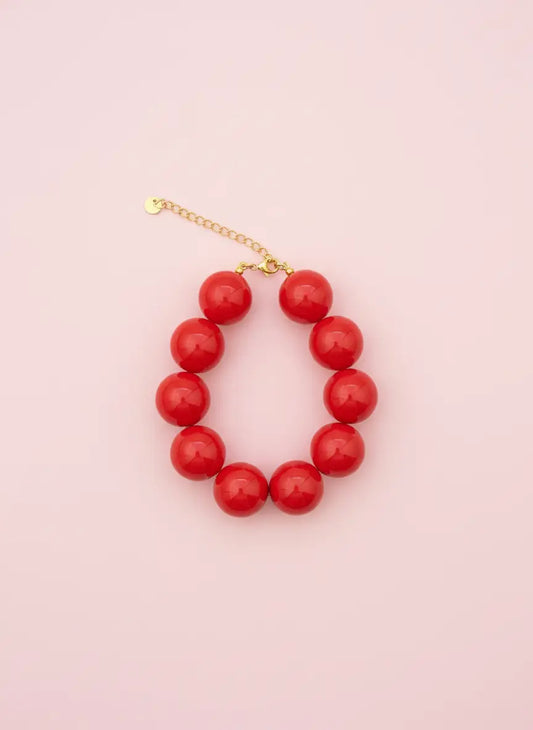 Kralen armband rood