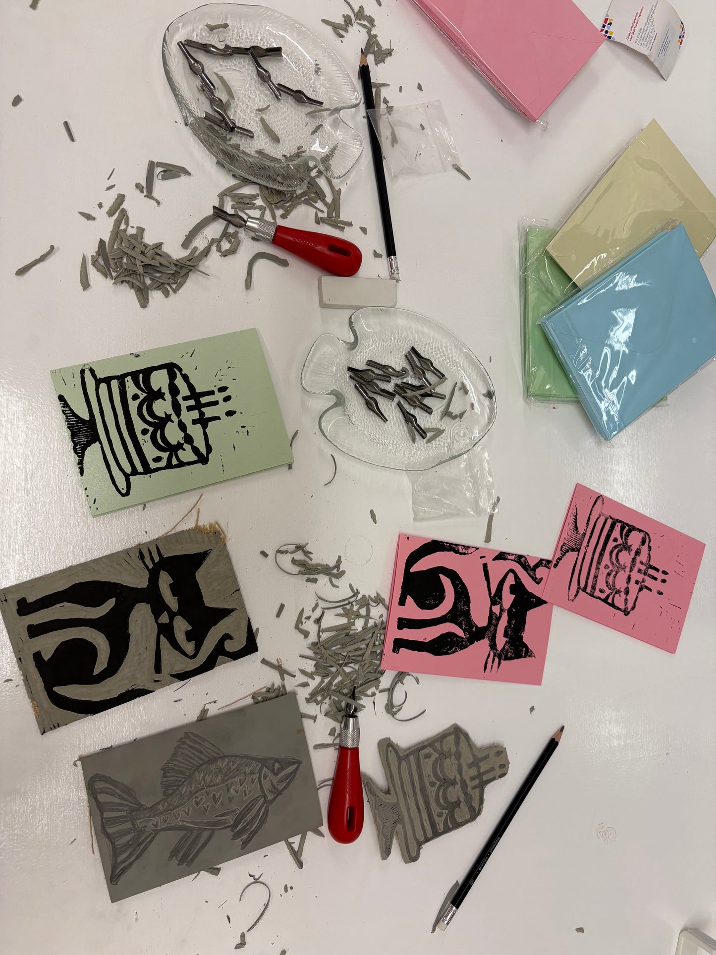 Workshop linosnede maken